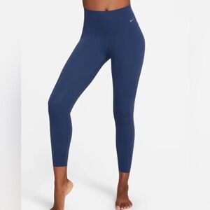 Nike Women's Zenvy High-Waisted 7/8 Leggings (MSRP $100) -Navy Blue -Large